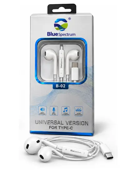 سماعة Stereo Earphone (متوفرة نسخة Type-C) Blue Spectrum B-09