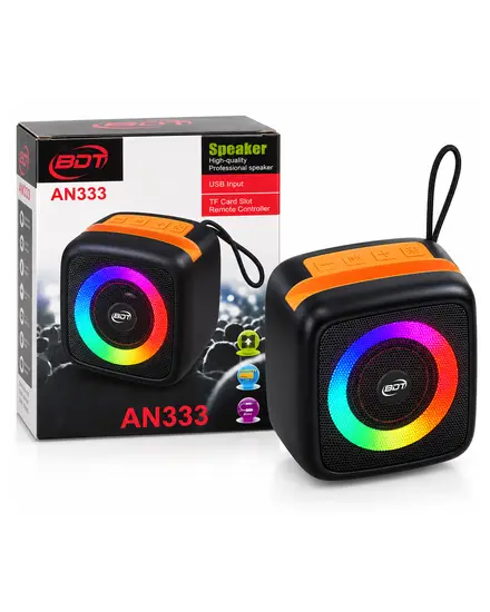 سبيكر بإضاءة RGB ومنفذ USB وبطاقة TF BDT AN333