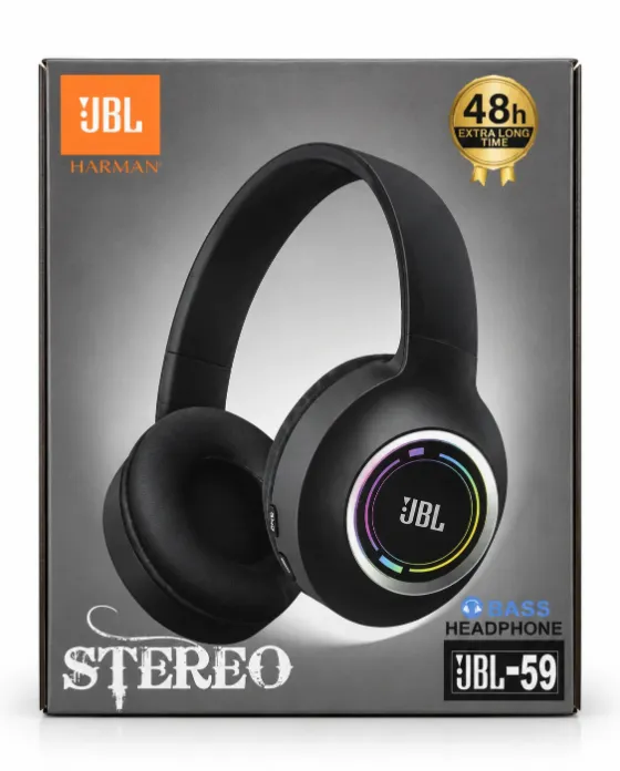 سماعة رأس لاسلكية JBL-59 بإضاءة ملونة JBL JBL-59